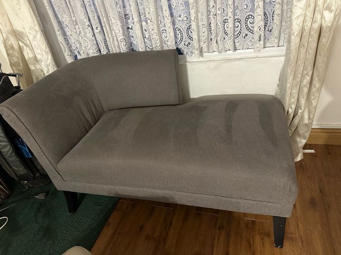 Grey chaise lounge