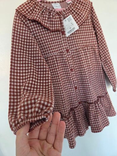 2-3years, With Tags Zara Plaid Gingham Ruffle Dress