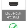 High speed micro HDMI cable with RedMere technology, 4.6 meters Image 2