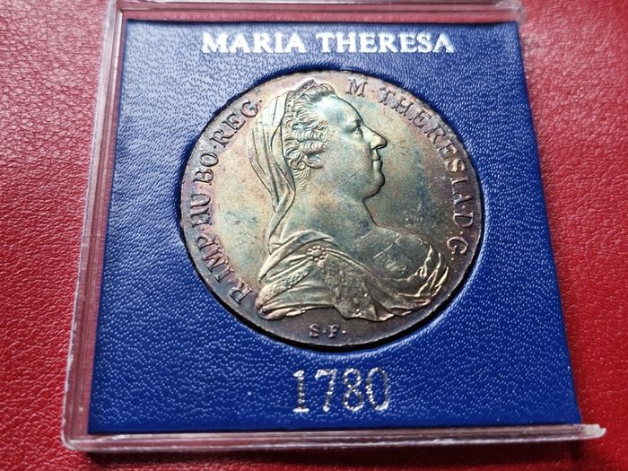 Austria  Silver 1 Thaler - Maria Theresia 1780 SF  Silver .833 Coin Restrike