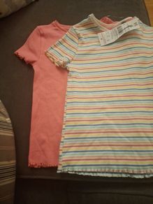 Girls Top/Two (2) Ribbed Tee Shirts
