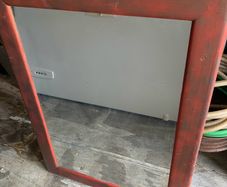 Large Rustic Wooden Framed Wall Mirror