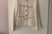 Zara cream tweed jacket