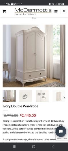 solid wood wardrobe