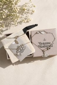 Orb Safety Pin necklace and bracelet