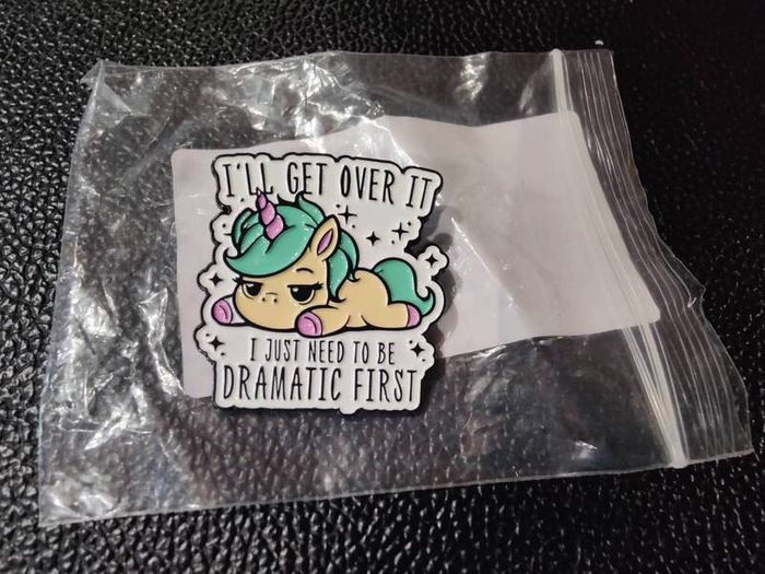 Funny enamel pin
