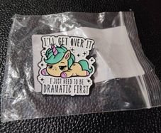 Funny enamel pin