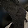 High-heel Dressy Ankle Boots With Sparkly Rhinestones Sequins Jet Black. In Excellent Condition Size Eu 39 Uk 6.   With original protective bag. Image 8