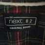 Next Navy blue jumper with shirt insert Image 2