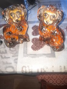 Pair of Vintage Spaniel Dog Figurines. Postage Available or Collection