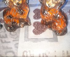 Pair of Vintage Spaniel Dog Figurines. Postage Available or Collection