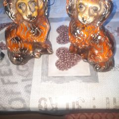 Pair of Vintage Spaniel Dog Figurines. Postage Available or Collection
