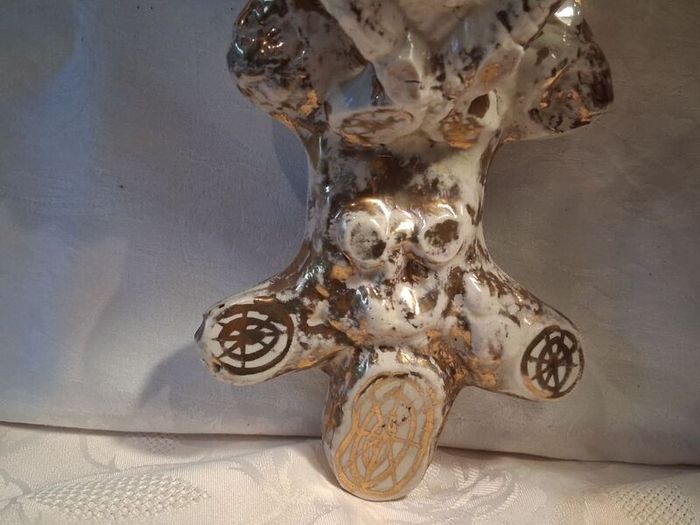 A Pair of Nineteenth Century Creamware Wall Brackets