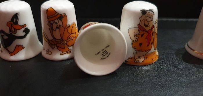 Collection of Cartoon Character Bone China Thimbles