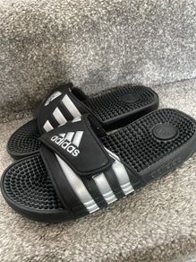 Black Adidas Sliders