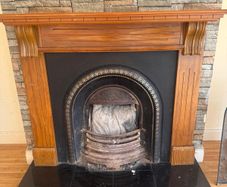 Free Fireplace with Marble Heart