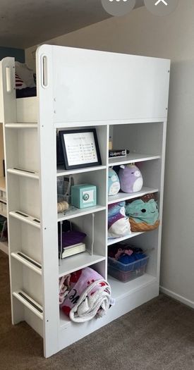 Ikea Loft Bed with desk and extra storage