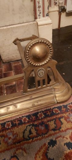Antique Vintage Solid Brass Fire Fender