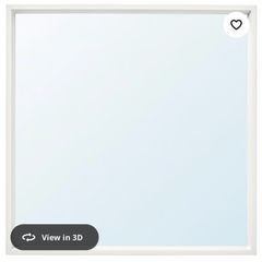 mirror ikea white 65cm square