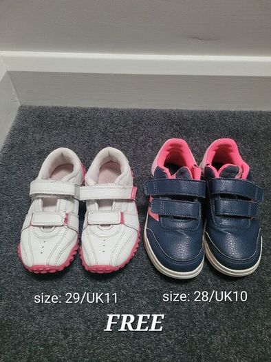 Decathlon runners and light hiking boots, size: UK10-11/28-29 + 2 FREE pairs Addidas & Lonsdale
