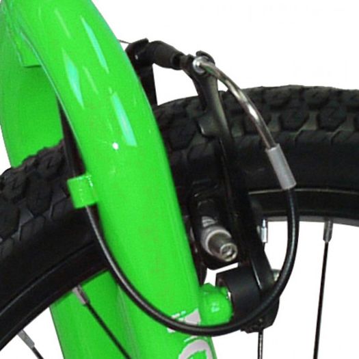 10" Rooster NO MERCY, 18" Wheel, White/Neon Green