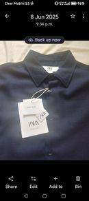 Zara Shirts 1 Black & 1 Navy