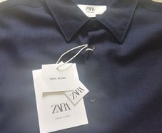 Zara Shirts 1 Black & 1 Navy