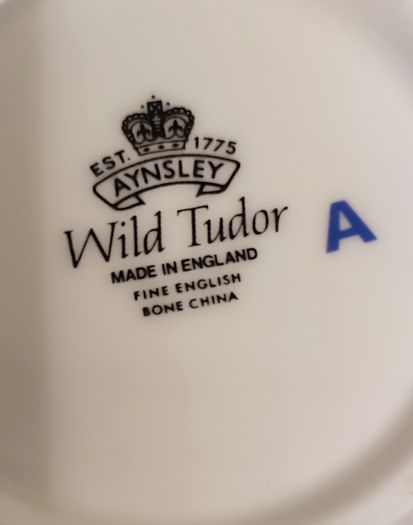 Vintage Aynsley Fine Bone China Ginger Jar | Wild Tudor Floral Covered Urn