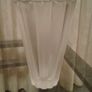 Vintage Large Thick Fluted Glass Vase. Image 2