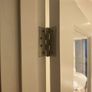 Painted oak double doors with glass Image 4