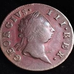 #886 - Hibernia - Ireland - 1769 - Half Penny