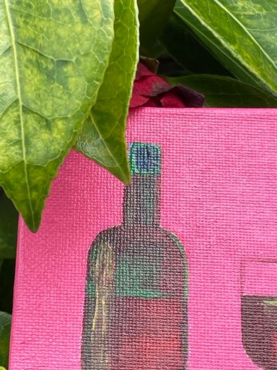 Mini Art - Original Wine Art on Canvas