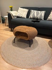 IKEA GAMLEHULT - rattan footstool with storage