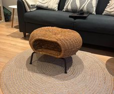 IKEA GAMLEHULT - rattan footstool with storage