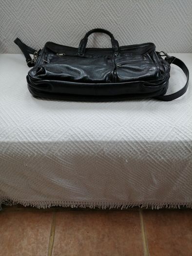 Jane Shilton Black Leather Briefcase