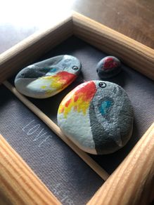 Handpainted Pebble Wall Art