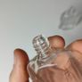 368 - Set of 2 Vintage Collectible Decorative Clear Glass Small Perfume Bottles Image 3