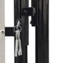 Black Single Door Fence Gate 100 x 175 cm Image 4