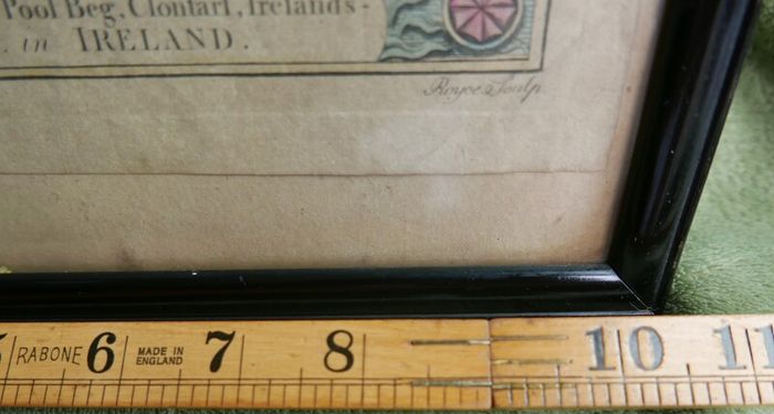 Antique "View of the Black Rocks... & View of Ringsend....Dublin Bay in IRELAND", antique print c 1800