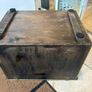 Large Vintage Ornament Embossed Brass coal or log storage box Image 3