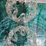 Pair of Glass tea light holders Image 5
