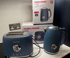 Morphy Richards Boutique Kettle & 2-Slice Toaster Thunder Blue