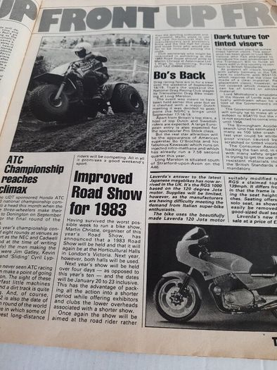 Vintage biker magazine 1982