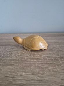 Vintage Carved Natural Stone Turtle Tortoise Figurine