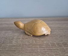Vintage Carved Natural Stone Turtle Tortoise Figurine