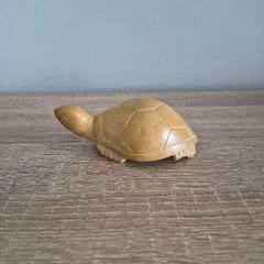 Vintage Carved Natural Stone Turtle Tortoise Figurine