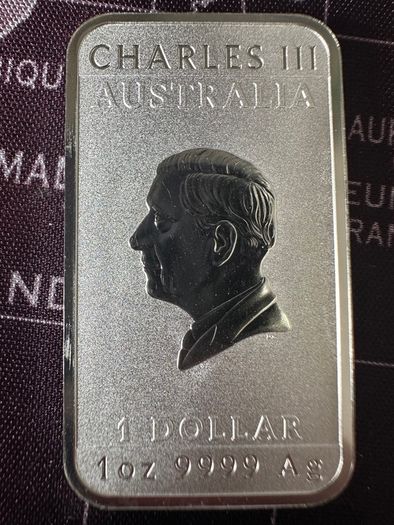 1 oz silver Dragon Bars