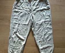 River Island Women's Beige Cuffed Utility Jogger Pants - Size 14R
