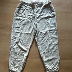 River Island Women's Beige Cuffed Utility Jogger Pants - Size 14R