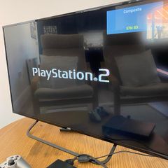 Playstation 2 Slim (working) w/Controller + OG wires